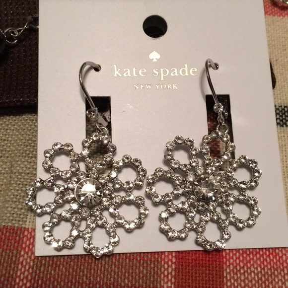 Kate spade sparkle necklace earrings NWT wedding - Picture 2 of 4